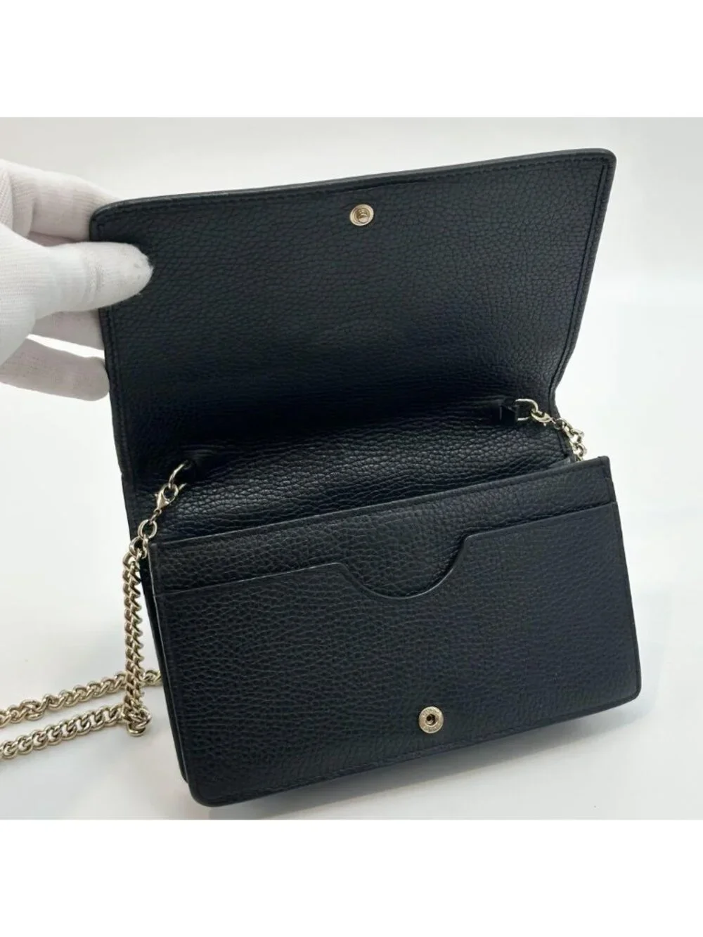 Gucci Soho Chain Wallet Interlocking - Picture 10 of 16